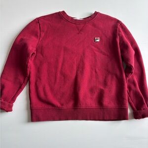 Fila Red Crewneck Women's Size Medium
